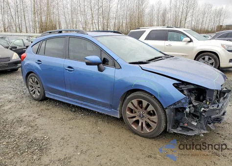 2016 Subaru Impreza Sport Premium from USA, damaged, VIN JF1GPAP66G8239581